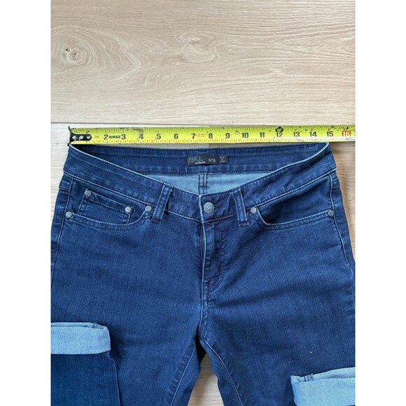 Prana Skinny Jeans Womens 6/28 Carlotta Mid Rise Stretchy Denim Dark Wash Blue - Picture 5 of 8